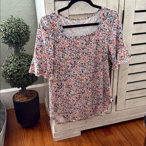 Floral Print Women's Top